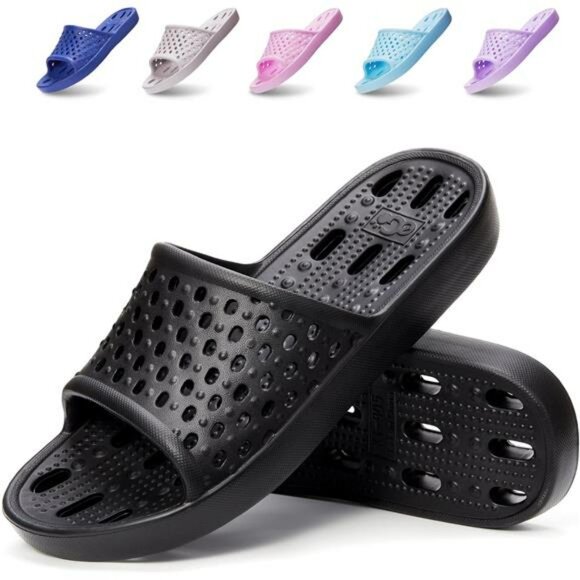 Quick Dry Shower Slides Non Slip House Slippers Indoor Bathroom Shoes Unisex - Picture 1 of 7